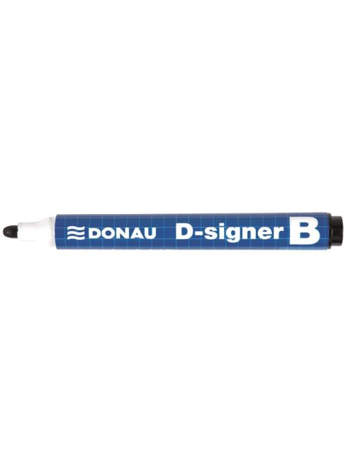 Táblamarker, 2-4 mm, kúpos, DONAU "D-signer B"", fekete (D7372FK)