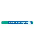 Táblamarker, 2-4 mm, kúpos, DONAU "D-signer B", zöld (D7372Z)