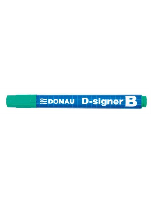 Táblamarker, 2-4 mm, kúpos, DONAU "D-signer B", zöld (D7372Z)