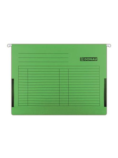 Függőmappa, oldalvédelemmel, karton, A4, DONAU, zöld (D7420Z25)