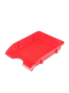   Irattálca, műanyag, törhetetlen, DONAU "Solid", piros (D745P)
