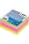 Öntapadó jegyzettömb, 76x76mm, 400lap, DONAU, vegyes neon színek (D7574)