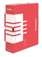 Archiválódoboz, A4, 100 mm, karton, DONAU, piros (D7661P)