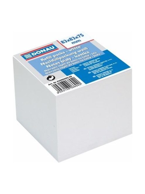 Kockatömb, 83x83x75 mm, DONAU (D8309) (D8309)