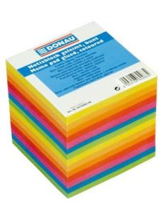   Kockatömb, 90x90x90 mm, ragasztott, DONAU, színes (D831599) (D831599)