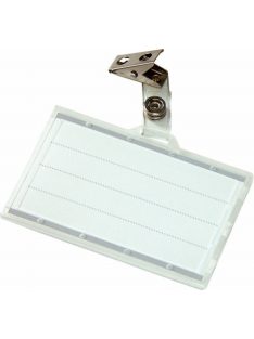 Névkitűző, csíptetővel, 88x54 mm, DONAU (D8346)