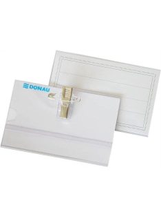   Névkitűző, csíptetővel és tűvel, 88x54 mm, DONAU (D8348)