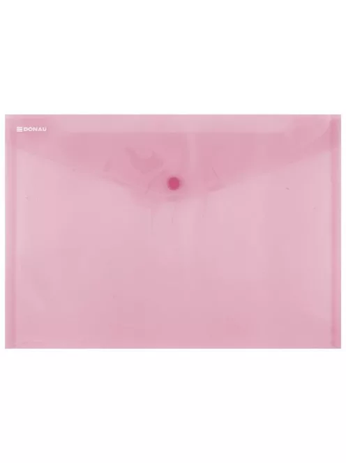 Irattartó tasak, A4, PP, patentos, DONAU, piros (D8544P)