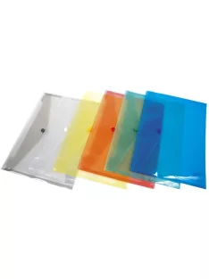 Irattartó tasak, A4, PP, patentos, DONAU, zöld (D8544Z)