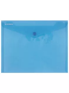 Irattartó tasak,A5, PP, patentos, DONAU, kék (D8547K)