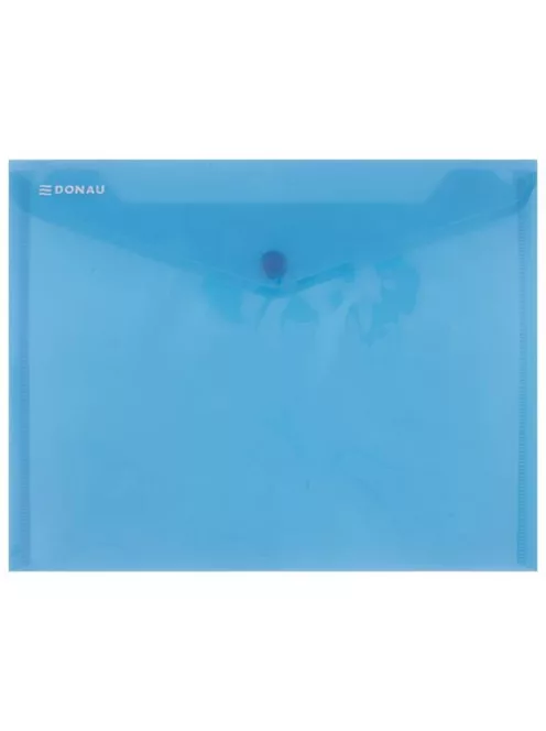 Irattartó tasak,A5, PP, patentos, DONAU, kék (D8547K)