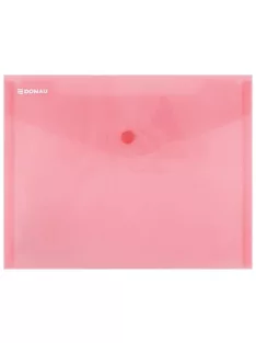 Irattartó tasak,A5, PP, patentos, DONAU, piros (D8547P)