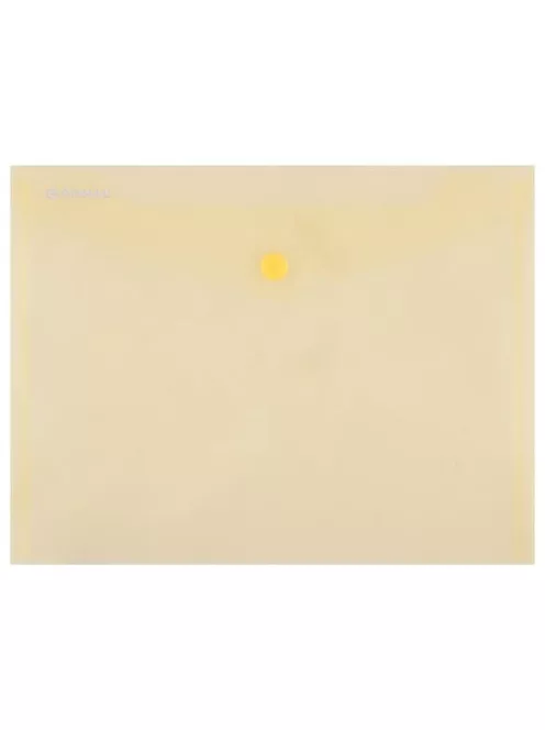 Irattartó tasak, A5, PP, patentos, DONAU, sárga (D8547S)