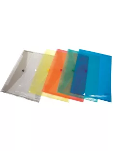 Irattartó tasak, A5, PP, patentos, DONAU, szürke (D8547SZ)