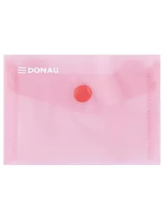 Irattartó tasak, A7, PP, patentos, DONAU, piros (D8550P)