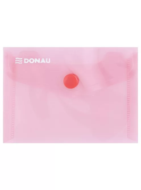 Irattartó tasak, A7, PP, patentos, DONAU, piros (D8550P)