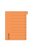 Regiszter, karton, A4, mikroperforált, DONAU, narancssárga (D8611N)