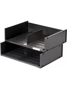   Irattálca, műanyag, fekvő, A3, DURABLE "Optimo", fekete (DB1700786)
