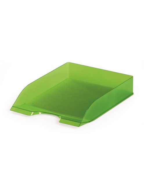Irattálca, műanyag, DURABLE, "Basic", áttetsző zöld (DB1701673017)