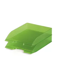   Irattálca, műanyag, DURABLE, "Basic", áttetsző zöld (DB1701673017)
