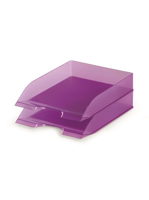 Irattálca, műanyag, DURABLE, "Basic", áttetsző lila (DB1701673992)