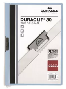   Gyorsfűző, klipes, A4, DURABLE "DURACLIP® 30", kék (DB220006)