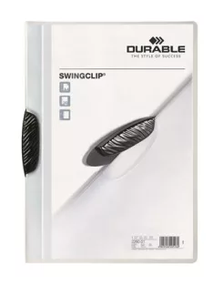   Gyorsfűző, klipes, A4, DURABLE "Swingclip® 30", fekete (DB226001)