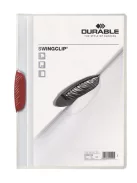 Gyorsfűző, klipes, A4, DURABLE "Swingclip® 30", piros (DB226003)