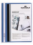Gyorsfűző, A4, széles, panorámás, DURABLE "DURAPLUS®", kék (DB257906)