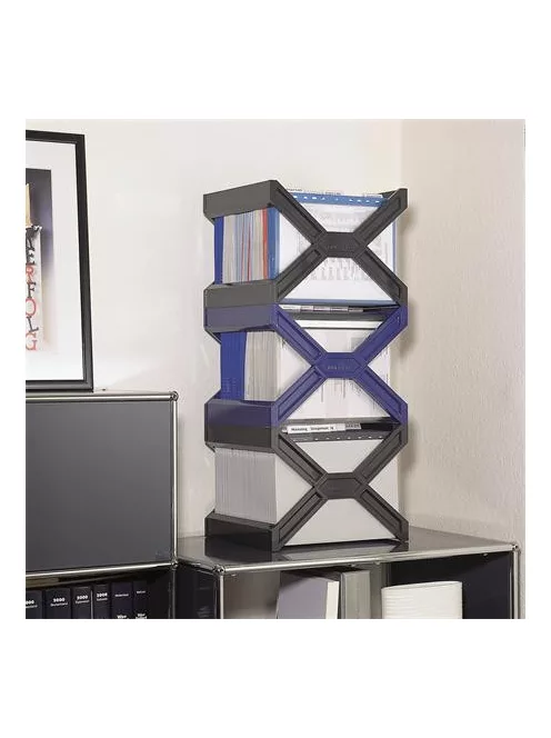 Függőmappa tároló, műanyag, DURABLE, "CARRY® plus", kék (DB261106)