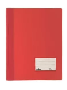   Gyorsfűző, A4, extra erős, széles, DURABLE, piros (DB268003)
