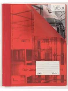   Gyorsfűző, A4, extra erős, széles, DURABLE, piros (DB268003)