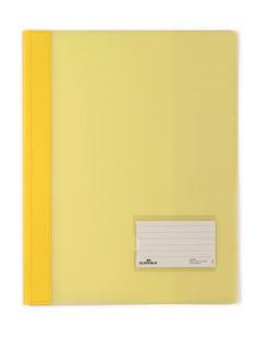   Gyorsfűző, A4, extra erős, széles, DURABLE, sárga (DB268004)