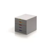 Irattároló, műanyag, 5 fiókos, DURABLE "VARICOLOR® 5", szürke (DB760527)