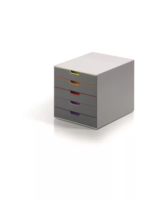 Irattároló, műanyag, 5 fiókos, DURABLE "VARICOLOR® 5", szürke (DB760527)