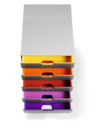 Irattároló, műanyag, 5 fiókos, DURABLE "VARICOLOR® 5", szürke (DB760527)