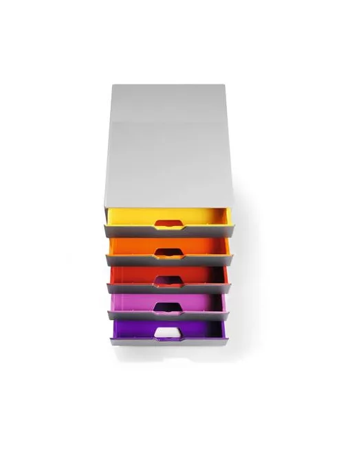 Irattároló, műanyag, 5 fiókos, DURABLE "VARICOLOR® 5", szürke (DB760527)