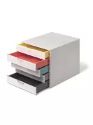 Irattároló, műanyag, 5 fiókos, DURABLE "VARICOLOR® 5", fehér (DB762527)
