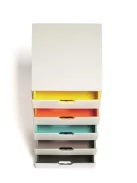 Irattároló, műanyag, 5 fiókos, DURABLE "VARICOLOR® 5", fehér (DB762527)