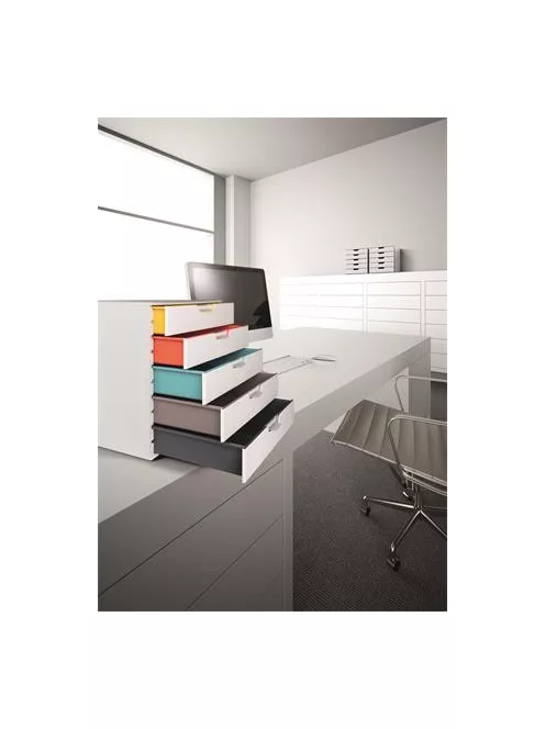 Irattároló, műanyag, 5 fiókos, DURABLE "VARICOLOR® 5", fehér (DB762527)