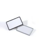 Névkitűző, mágnessel, 75x40 mm, DURABLE, fekete (DB812901)