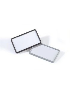   Névkitűző, mágnessel, 75x40 mm, DURABLE, fekete (DB812901)