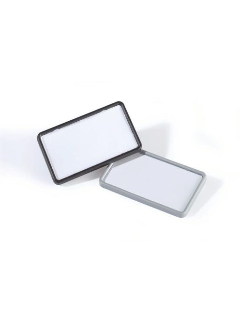 Névkitűző, mágnessel, 75x40 mm, DURABLE, fekete (DB812901)