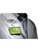 Névkitűző, mágnessel, 75x40 mm, DURABLE, fekete (DB812901)