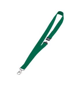   Azonosítókártya-tartó, nyakba akasztható, biztonsági csattal, DURABLE, zöld (DB813705)