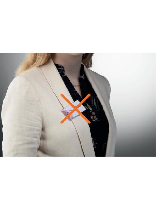 Névkitűző, mágnessel, elfordulásgátlóval, 75x40 mm, DURABLE (DB824319)