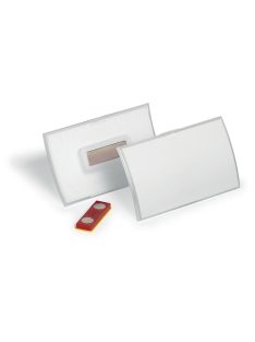   Névkitűző, mágnessel, elfordulásgátlóval, 90x54 mm, DURABLE "CLICK FOLD" (DB826019)