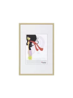   Képkeret, műanyag, 21x29,7 cm, A4, "New  Lifestyle", arany (DKW02)