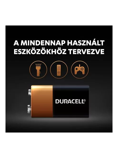 Elem, 9V, 1 db, DURACELL "Basic" (DUEL9V)