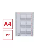 Regiszter, műanyag, A4, 1-54, ESSELTE, szürke (E100109)